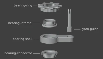 Машинка для французской вязки. Модель для 3D печати. 3