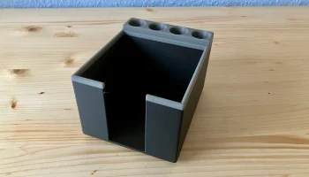 Бокс для заметок с 4 держателями для ручек 2