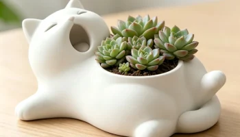 Плантер в виде кошки (кашпо)