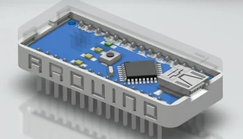 Корпус с защелками для Arduino Nano Slim 1