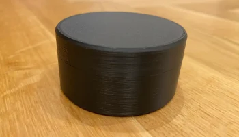 Круглая параметрическая коробка с винтовой крышкой (OpenSCAD ) 2