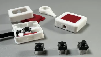 Выносная кнопка для электроники (квадрат) 5