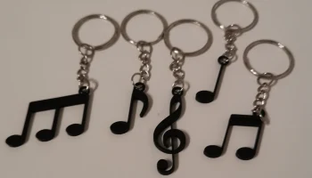 Брелок "Музыкальные ноты" 0
