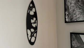 Декор "Гавайские листья на доске для серфинга" 0