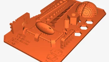Калибровочный тест 3Dwork SLA/смола Калибровочный тест 3Dwork SLA/смола