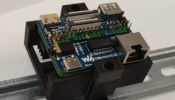 Рамка плинтуса Waveshare CM4-NANO-B для DIN-рейок Voron....