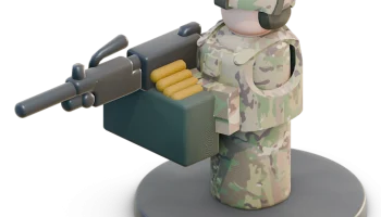 Нижний диапазон - наводчик M249 армии США... 1
