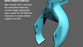CR-10/10S/Ender3 FANG для вентилятора 5015 - гладкая конс... 8