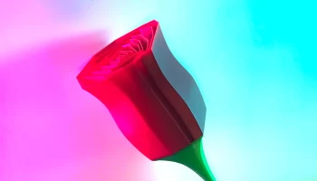 Низкополигональная роза - печать в режиме вазы [Обновлено... 7