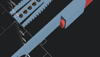 Зажим для DIN-рейки Модель Openscad 1