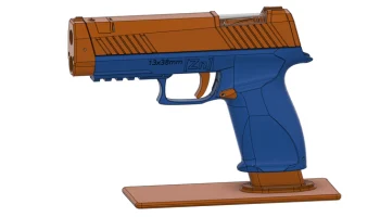 Подставка для пистолета Zinc Nerf (дизайн 118) (глупая по... 5