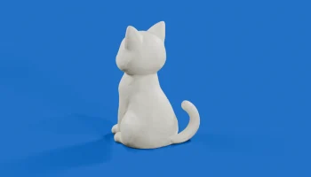Сидящий кот 3