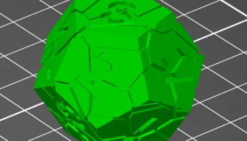 Набор сломанных кубиков D&D (D4, D6, D8, D10, D12, D20) исправлен и оптимизирован для печати. 6