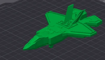 Модель самолета для 3D-печати в стиле F-35 (Дисплей / Про..
