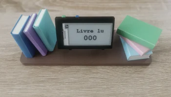 Книжный счетчик - электронная бумага и Arduino............