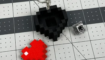 Брелок-кликер Minecraft Heart Key 3