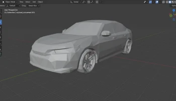 Низкополигональная Honda Civic SI 2024 года............