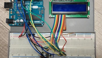 Arduino UNO R3, макетная плата, ЖК-дисплей 1602, поддержк...