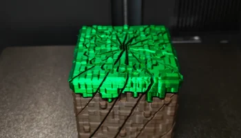 Блок травы Minecraft Twisty Fidget 1