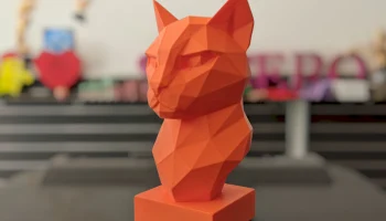 Геометрический бюст кошки