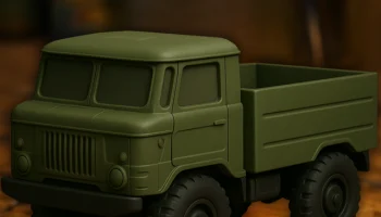 Военный грузовик ГАЗ-66, напечатанный на 3D-принтере - ми..