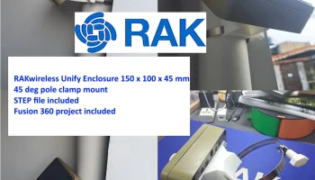 Корпус RAK Unify, крепление на среднюю опору, 100 мм, 45 ..