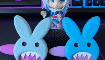 Заколка для волос Gawr Gura Bunny Shark