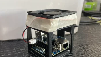 Корпус OrangePi Zero 3 с антенной и креплением для вентил...