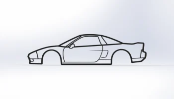 2D настенное искусство NSX First Gen Honda/Acura............