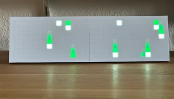 Пиксельные часы 32x8 5