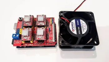Arduino Uno R3 + корпус щитка ЧПУ + крышка вентилятора 50... 6