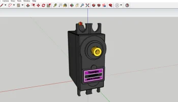 Модель сервопривода MG996R