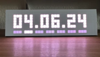 Пиксельные часы 32x8 2