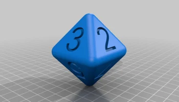 8-seitiger W&uuml;rfel / 8-гранный кубик
