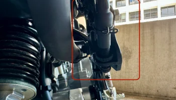 Удаление подножки пассажира XR150L 2