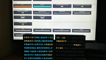 Светодиодная матрица WordClock 16x8 (2023-V1)........