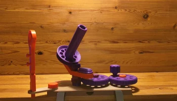 Намоточное устройство для пряжи, напечатанное на 3D-принт...