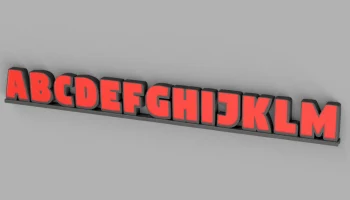 Светящиеся WLED все буквы алфавита и все цифры высотой 20.. 1