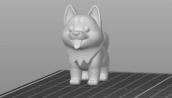 Baby Dog Husky Clay персонаж каваи 3D модель......... 5