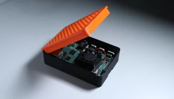 Чехол для Rasberry Pi 4 Model B с сетчатой крышкой на з... Чехол для Rasberry Pi 4 Model B с сетчатой крышкой на з...