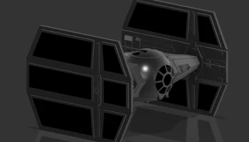 Darth Vader Tie Fighter (однонитевая печать) - лучшее раздел 2