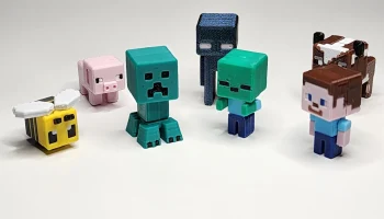 Набор мини-фигурок зомби в стиле Minecraft, карточка/брел... 1