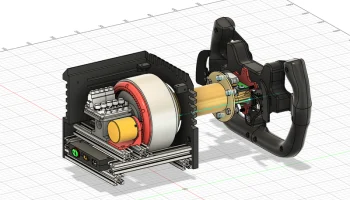 Держатель энкодера в стиле Omron и шестерни 8,5x для руле... 2