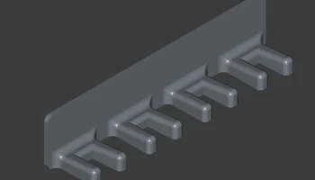 Легкий настенный держатель для зубных щеток 1