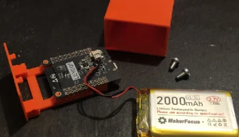 Корпус TTGO T7 ESP32 с батарейным отсеком