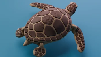 Сочлененная морская черепаха (одноцветная и многоцветная)... 1