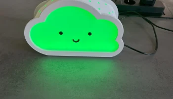 Happy Cloud с кнопкой и кронштейном ESP32........