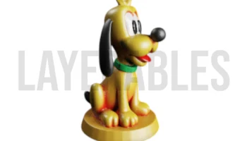 Файл Pluto STL - 3D-печать милой собаки Диснея - модель к... 3