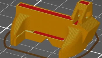 Кожух вентилятора Prusa MK3s+ адаптирован для Mk3s...