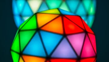 Геодезические(k) светодиодные сферы RGB 4